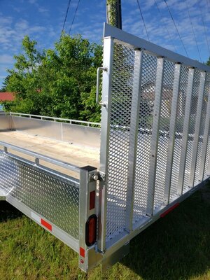 2026 All Aluminum Enbeck 7 x 18' Tandem 17 sides