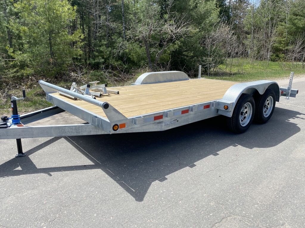 Aluminum 5x10 Byfold gate single Axle Utility Trailer