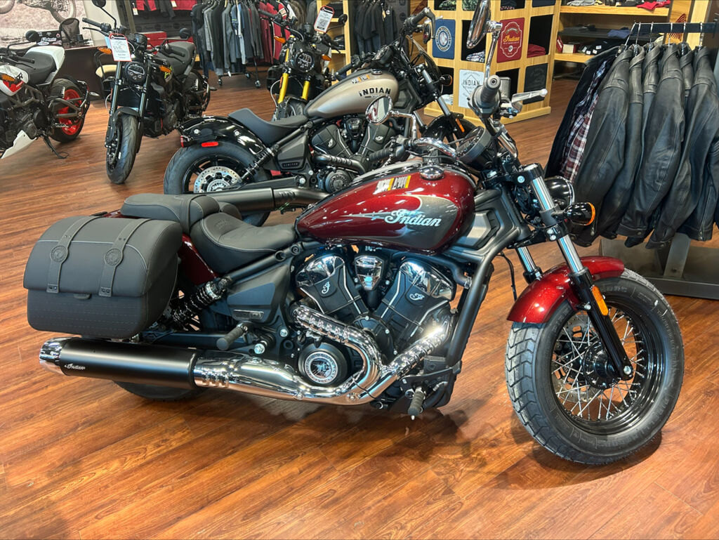 2025 Indian Motorcycle Super Scout Maroon Metallic with Graphics