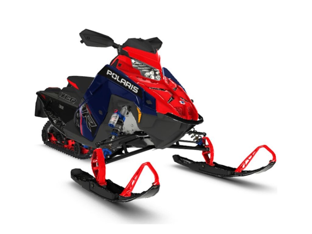 2025 Polaris 9R Indy XCR 136 Midnight Blue Metallic / Indy Red