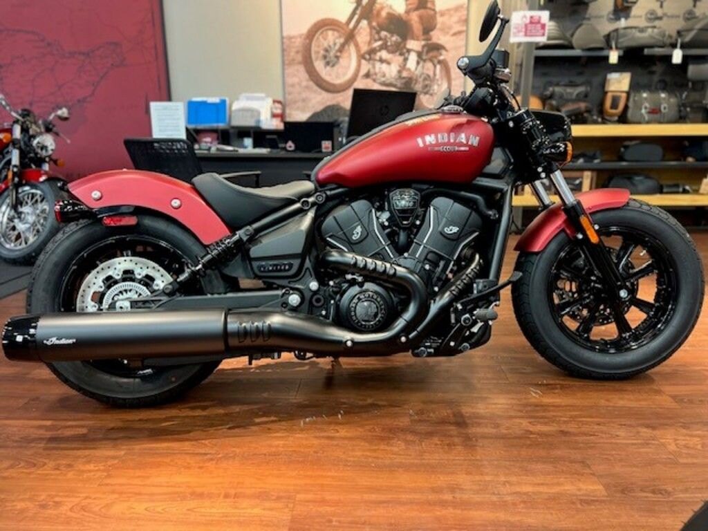 2025 Indian Motorcycle Scout Bobber Limited Sunset Red Smoke