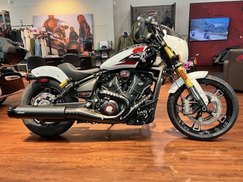 2025 Indian Motorcycle 101 Scout Ghost White Metallic with Graphics