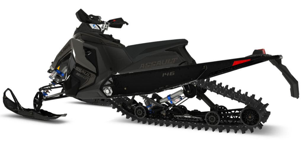 2025 Polaris 850 Switchback Assault 146 Shadow Gray / Gloss Black