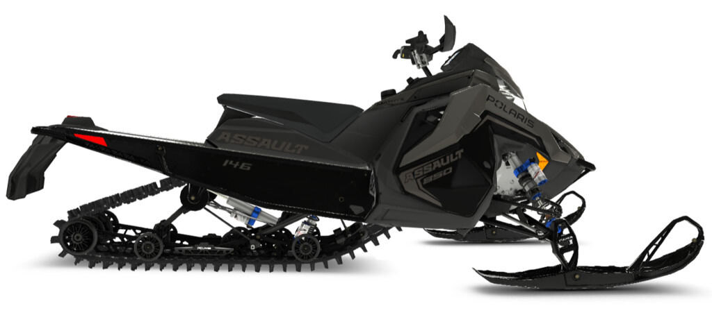 2025 Polaris 850 Switchback Assault 146 Shadow Gray / Gloss Black