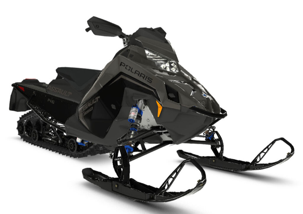 2025 Polaris 850 Switchback Assault 146 Shadow Gray / Gloss Black