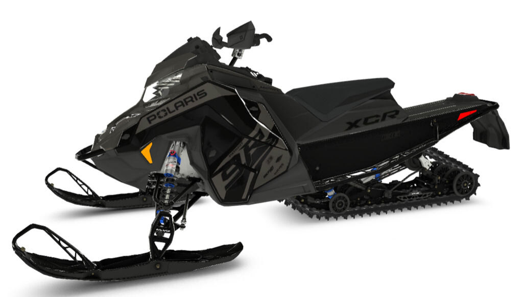 2025 Polaris 9R Indy XCR 128 Shadow Gray / Gloss Black