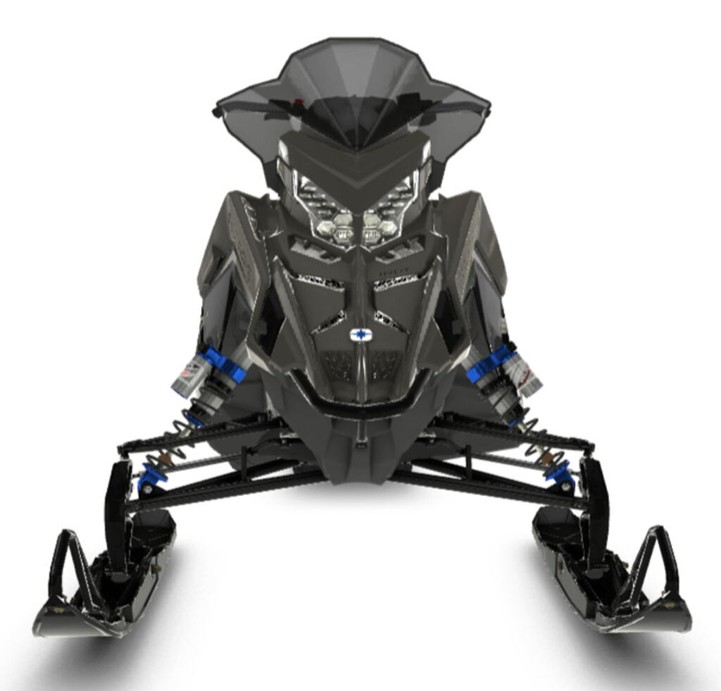 2025 Polaris Boost Indy VR1 137 Shadow Gray / Gloss Black