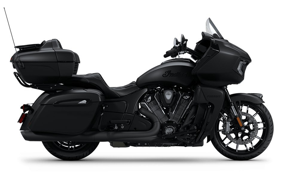 2025 Indian Pursuit dark Horse 112 PowerPlus PowerBand Springfield Blue Vivid Crystal with Black Vivid Crystal