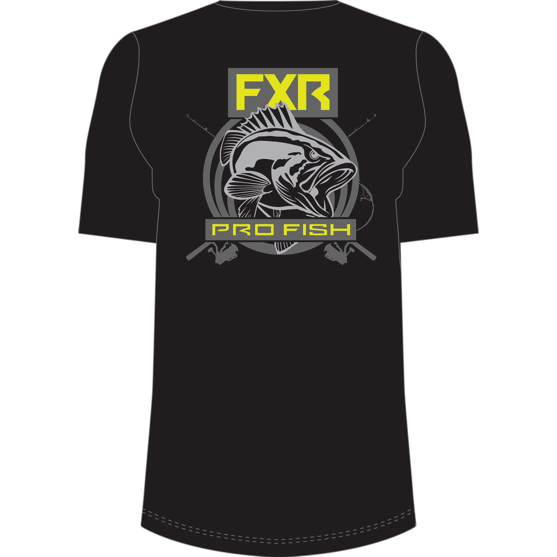 FXR® Da Bass T Shirt Small black/yellow