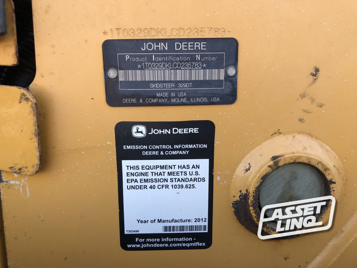 2013 John Deere 329D Skid Steer