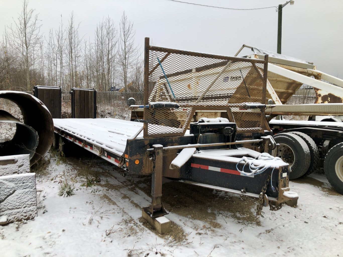 2008 Felling 9 x 35 Tridem Trailer 10 Ft Folding Ramps