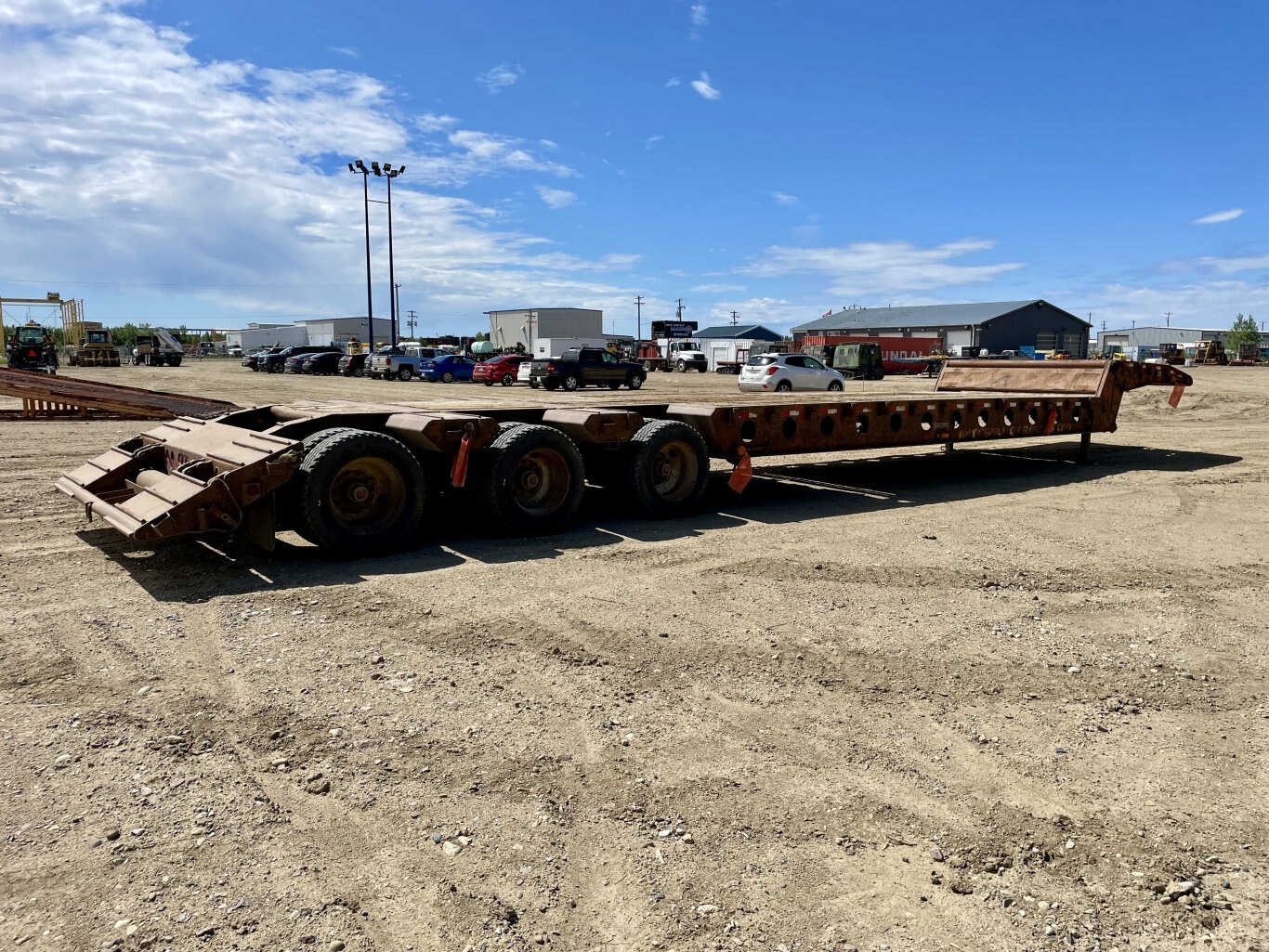 2002 Altek Tridem Scissorneck Lowboy Trailer