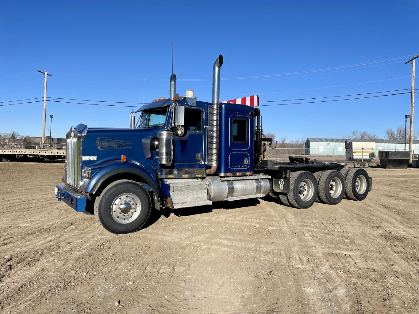 2008 Kenworth W900 Tridrive Winch Truck Tractor w/ Cat 6NZ