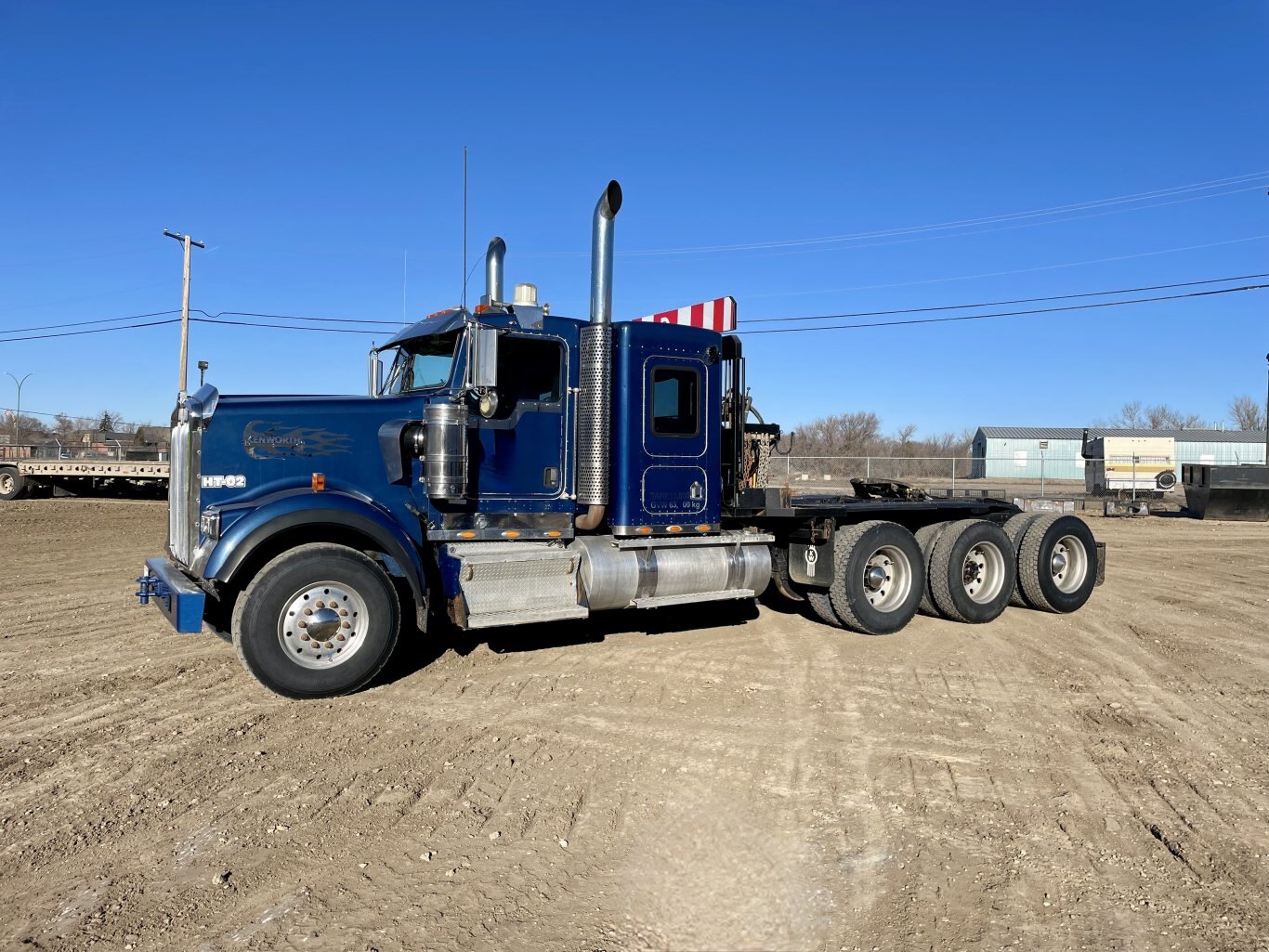 2008 Kenworth W900 Tridrive Winch Truck Tractor w/ Cat 6NZ