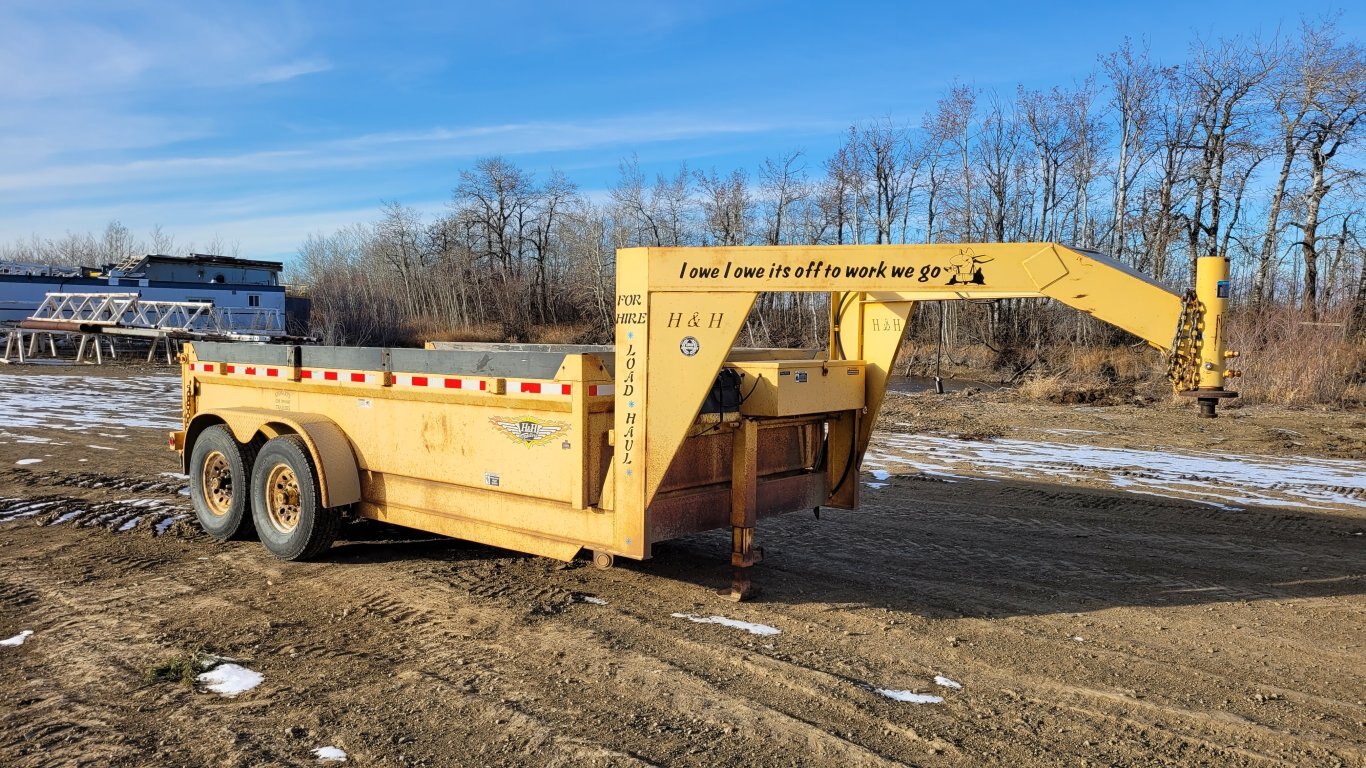 H&H Gooseneck T/A Dump Trailer