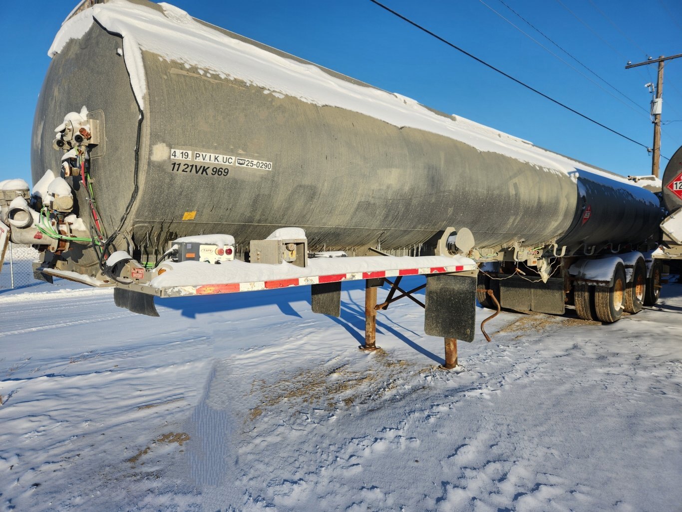 2012 Heil 406 Crude 38m3 Aluminum Tridem Tank Trailer