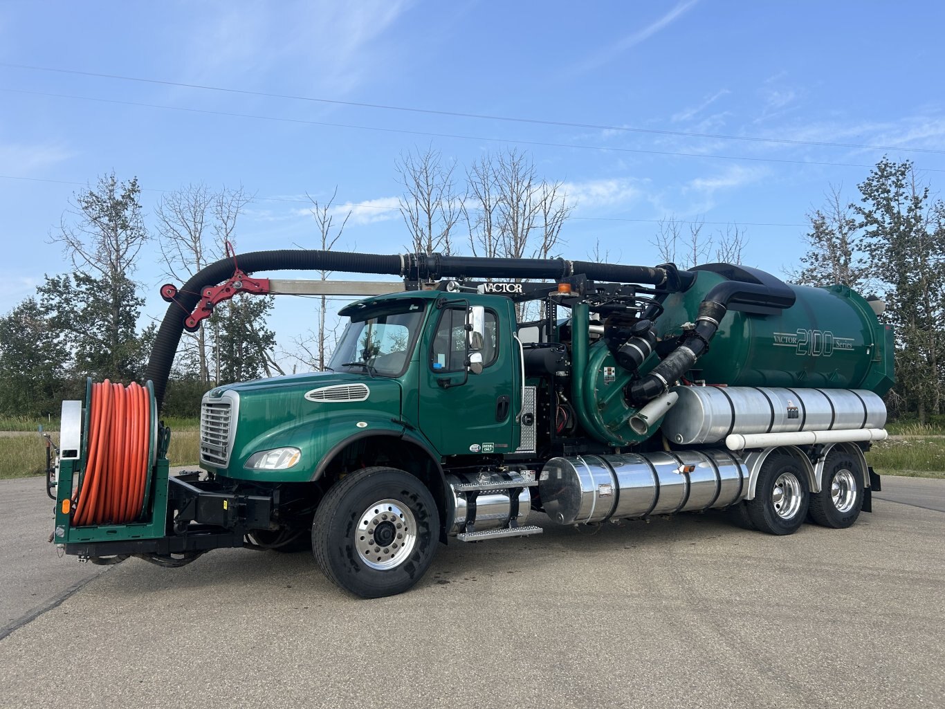 2007 Freightliner T/A FLD Hydro sewer vac