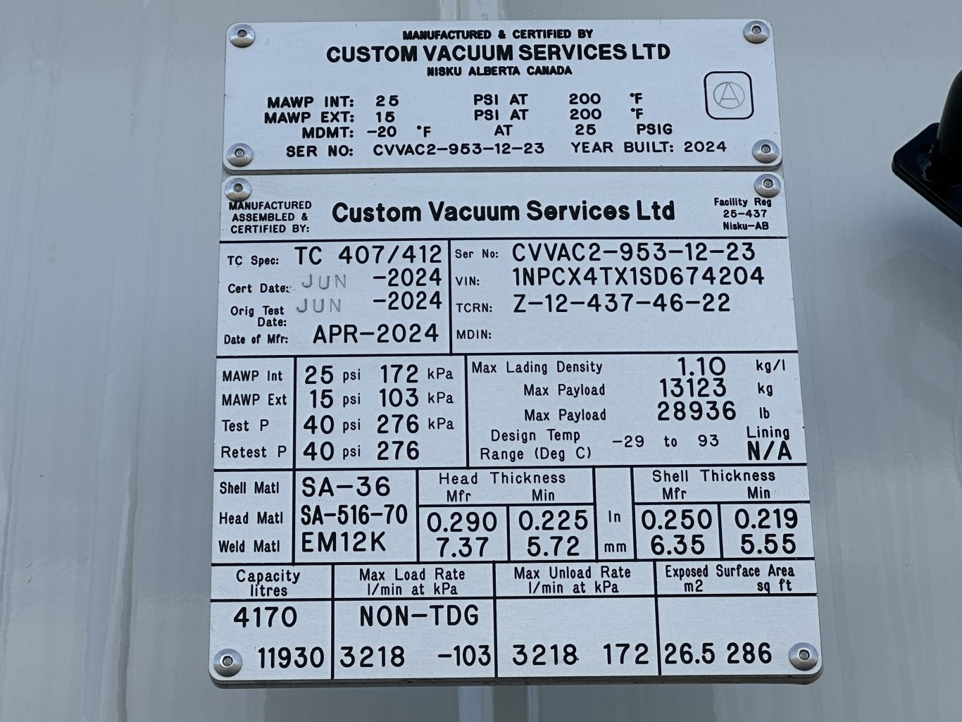 2025 Peterbilt 567 Custom Vac Combo Vac