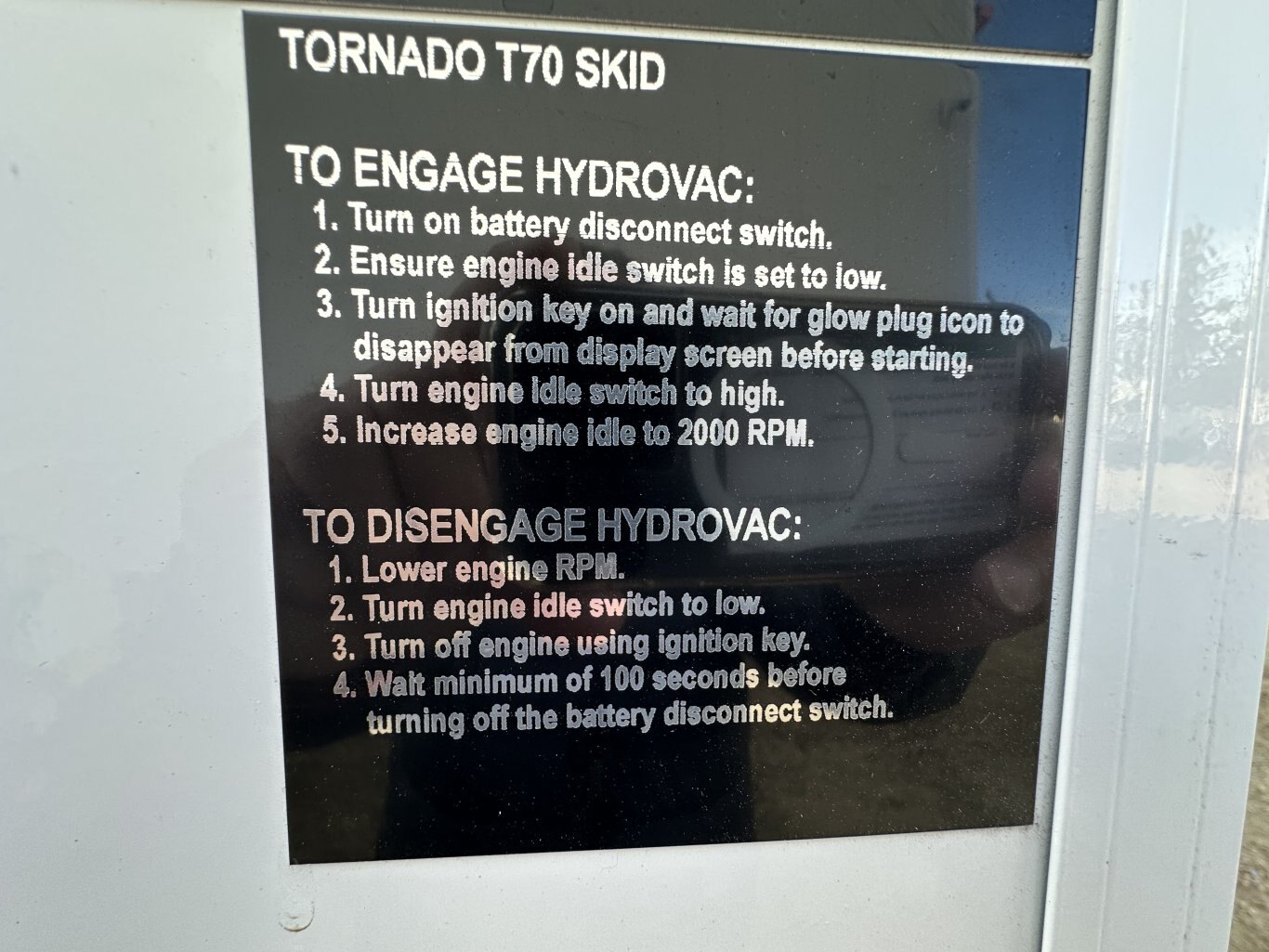 2020 Tornado Twister T70 Hydrovac Skid Units