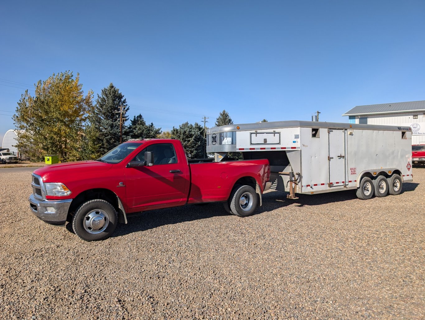 2016 Ram 3500 Dually w/ 2005 Mustang Tri/axle Gooseneck Boiler/Steam Trailer