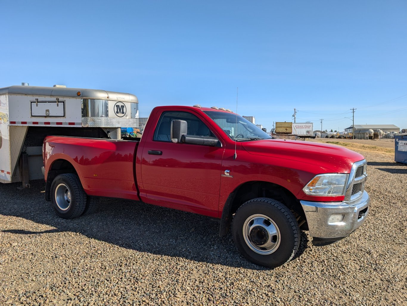 2016 Ram 3500 Dually w/ 2005 Mustang Tri/axle Gooseneck Boiler/Steam Trailer