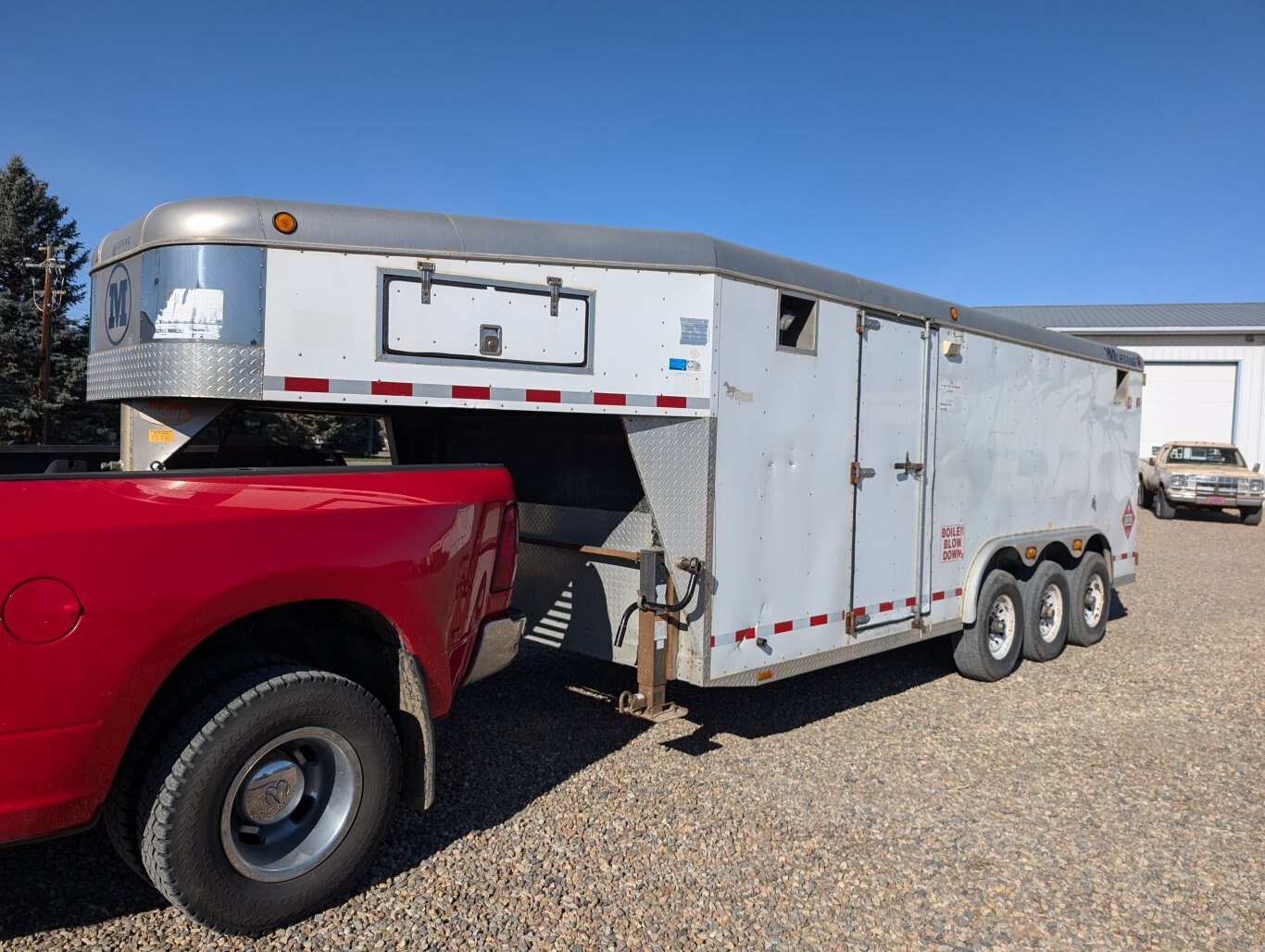 2016 Ram 3500 Dually w/ 2005 Mustang Tri/axle Gooseneck Boiler/Steam Trailer