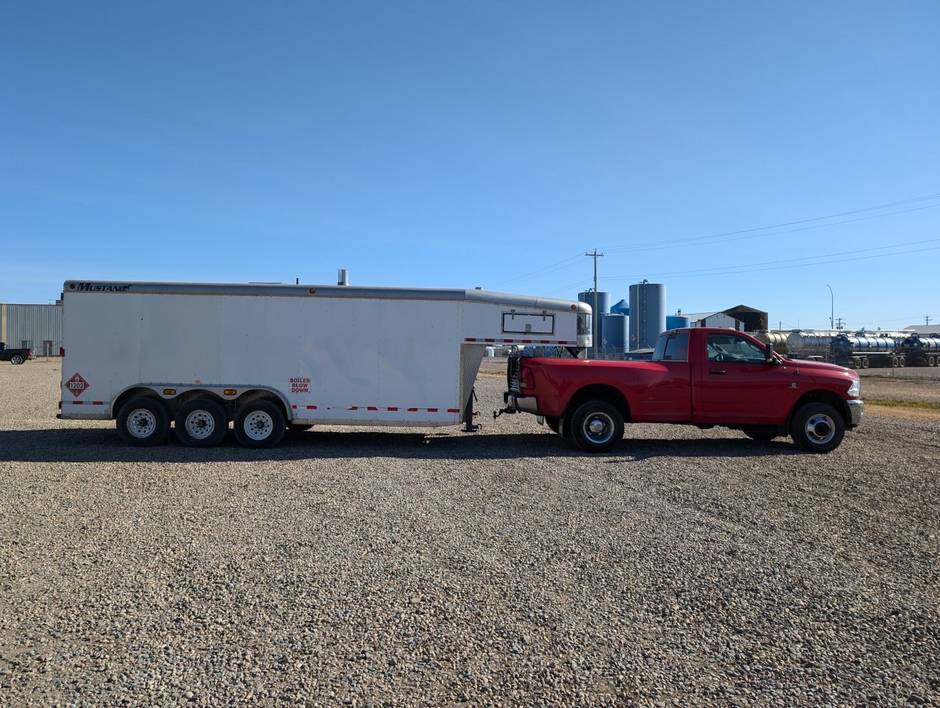 2016 Ram 3500 Dually w/ 2005 Mustang Tri/axle Gooseneck Boiler/Steam Trailer