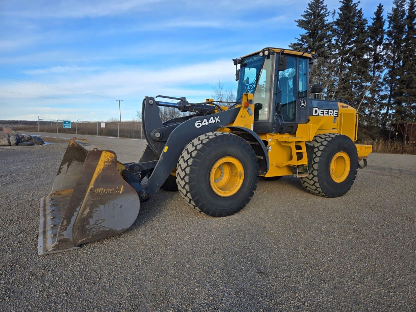 2015 John Deere 644K Wheel Loader with Bucket Scale