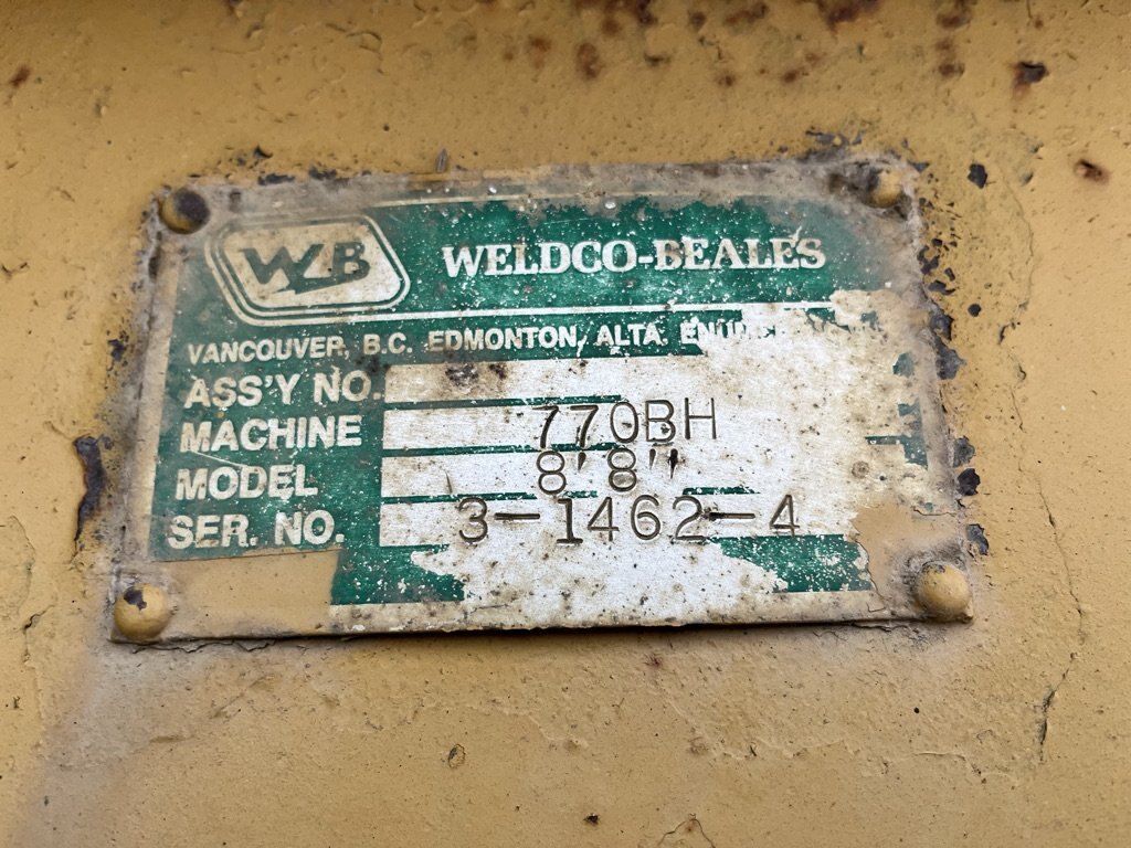 WBM Weldco Beales Motor Grader V Plow