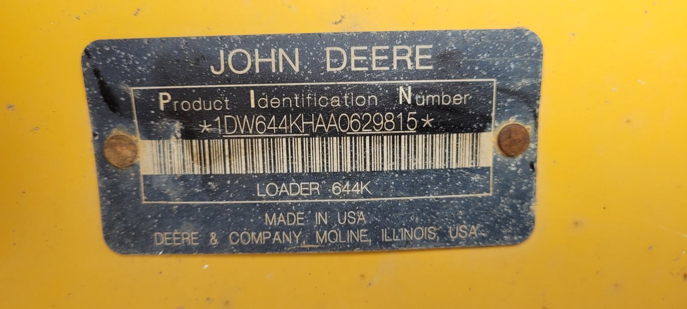 2010 John Deere 644K Wheel Loader