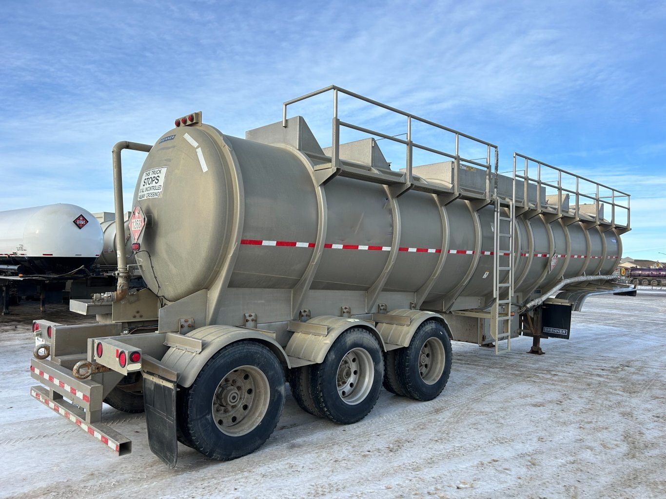 2013 Brenner TC407 42 m3 Stainless Steel Tridem Taker Trailer