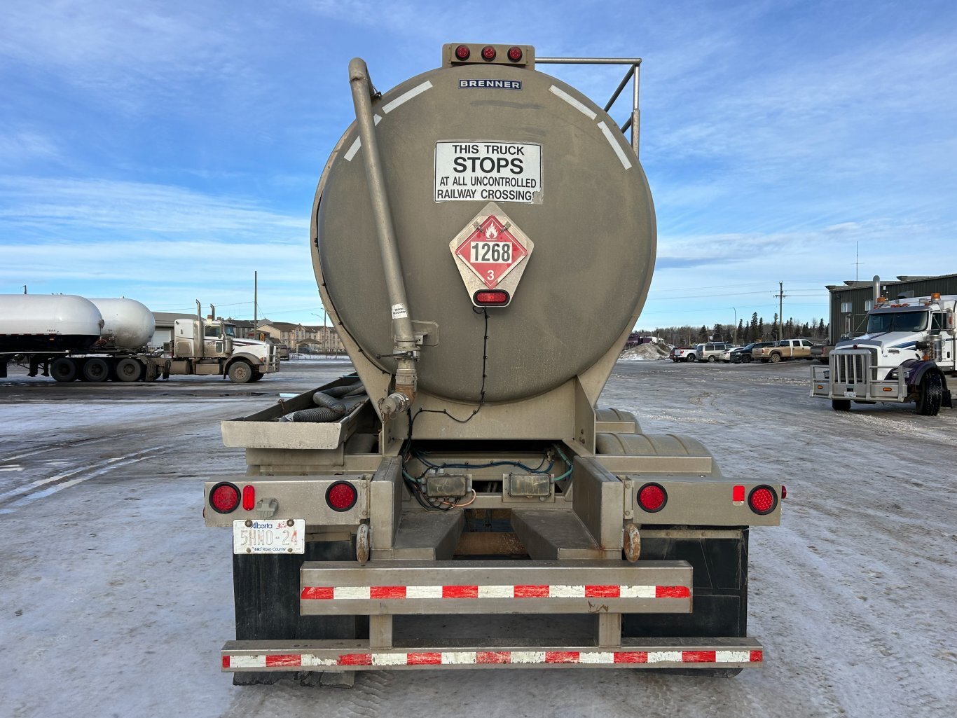 2013 Brenner TC407 42 m3 Stainless Steel Tridem Taker Trailer