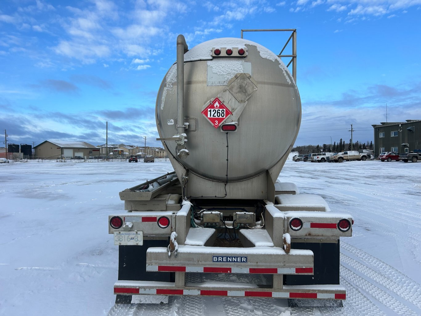 2013 Brenner TC407 42 m3 Stainless Steel Tridem Taker Trailer