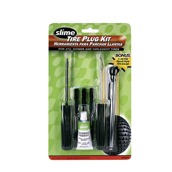 KIT DE BOUCHON DE PNEU SLIME ET JAUGE DE PNEUS (24035)