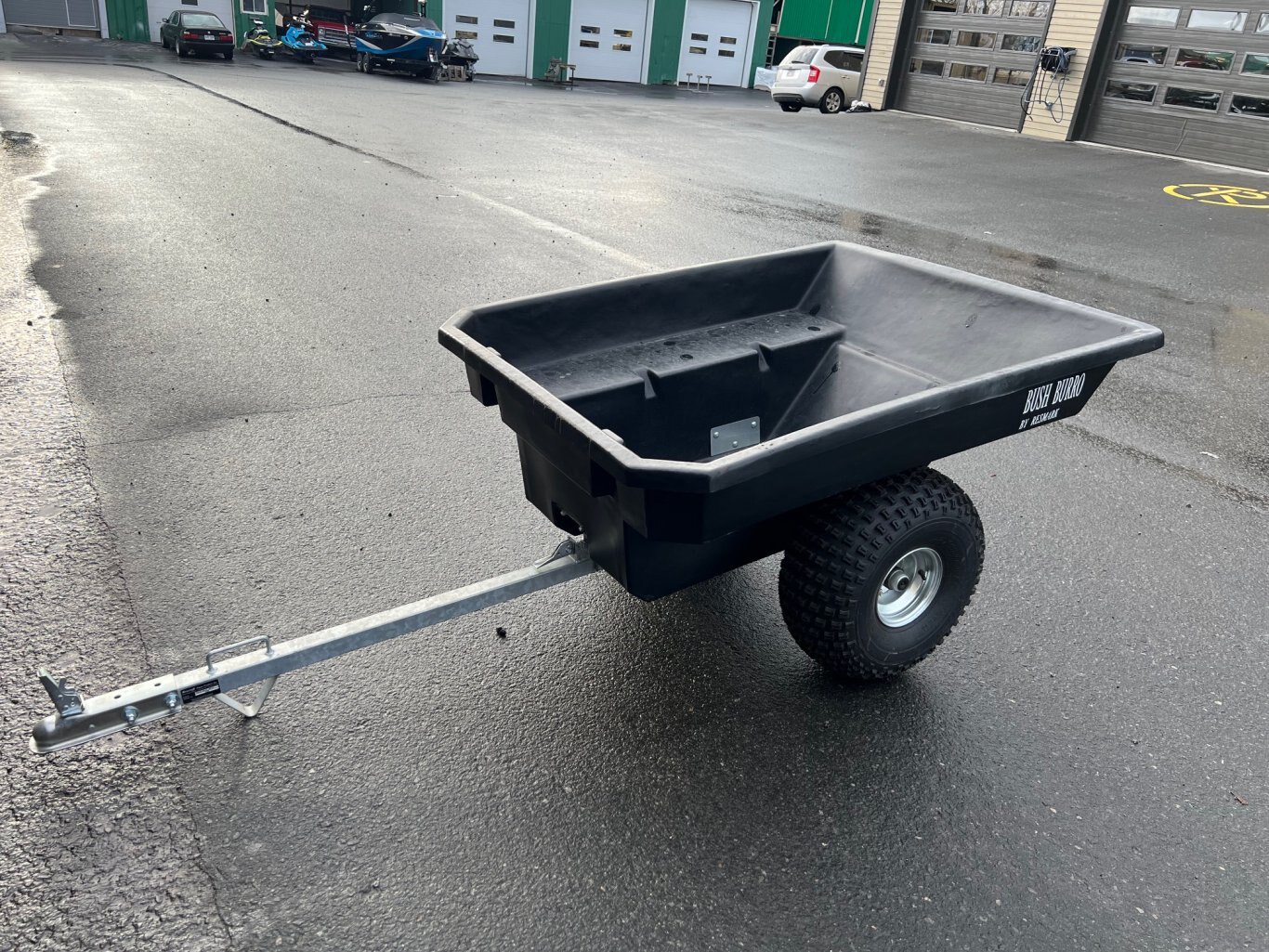 Remorque VTT 2025 Resmark Bush Burro Noir idéale pour VTT / Side by Side pour travaux légers.