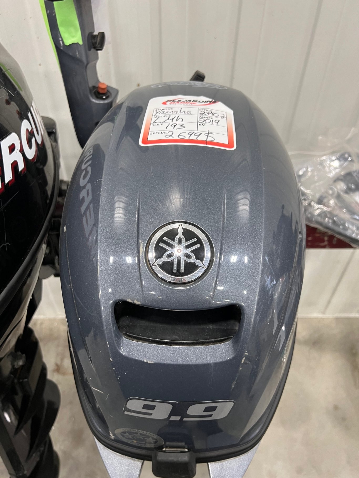 Moteur Hors-Bord Yamaha 9.9h.p. 2019 Long Manuel Poigné