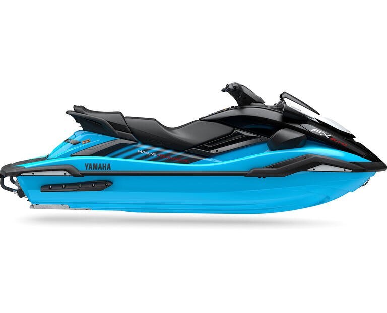 Motomarine 2025 Yamaha FX SVHO 1800 Noir/Cyan avec Système Audio Modèle Luxe