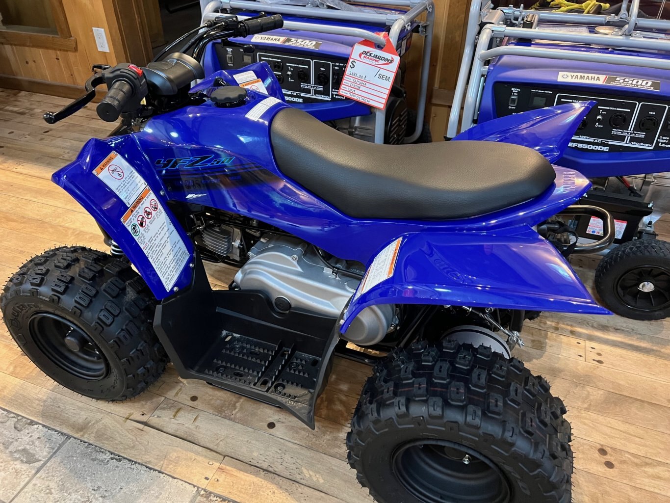 VTT Yamaha YFZ50 2025 Bleu 50cc pour jeunes enfants