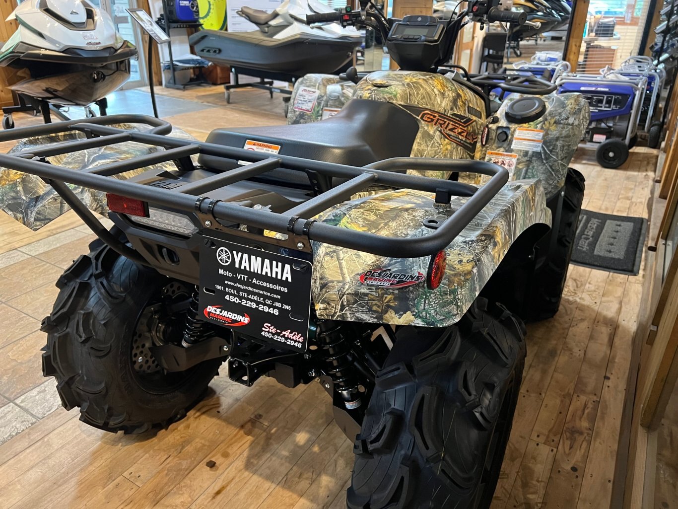 VTT Yamaha Grizzly EPS SE 700cc Camo avec treuil modèle tout usages