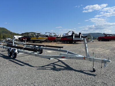 Remorque Ponton Remeq 2026 PSC-2720-TG pour 19' à 23' Grise (galvanisée) Double Essieux, Sans Freins