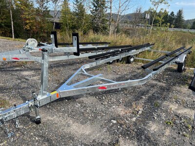 Remorque Ponton Remeq PSC-2720-G 2026 Gris pour 18' à 22' (galvanisée) Simple essieux Sans Freins