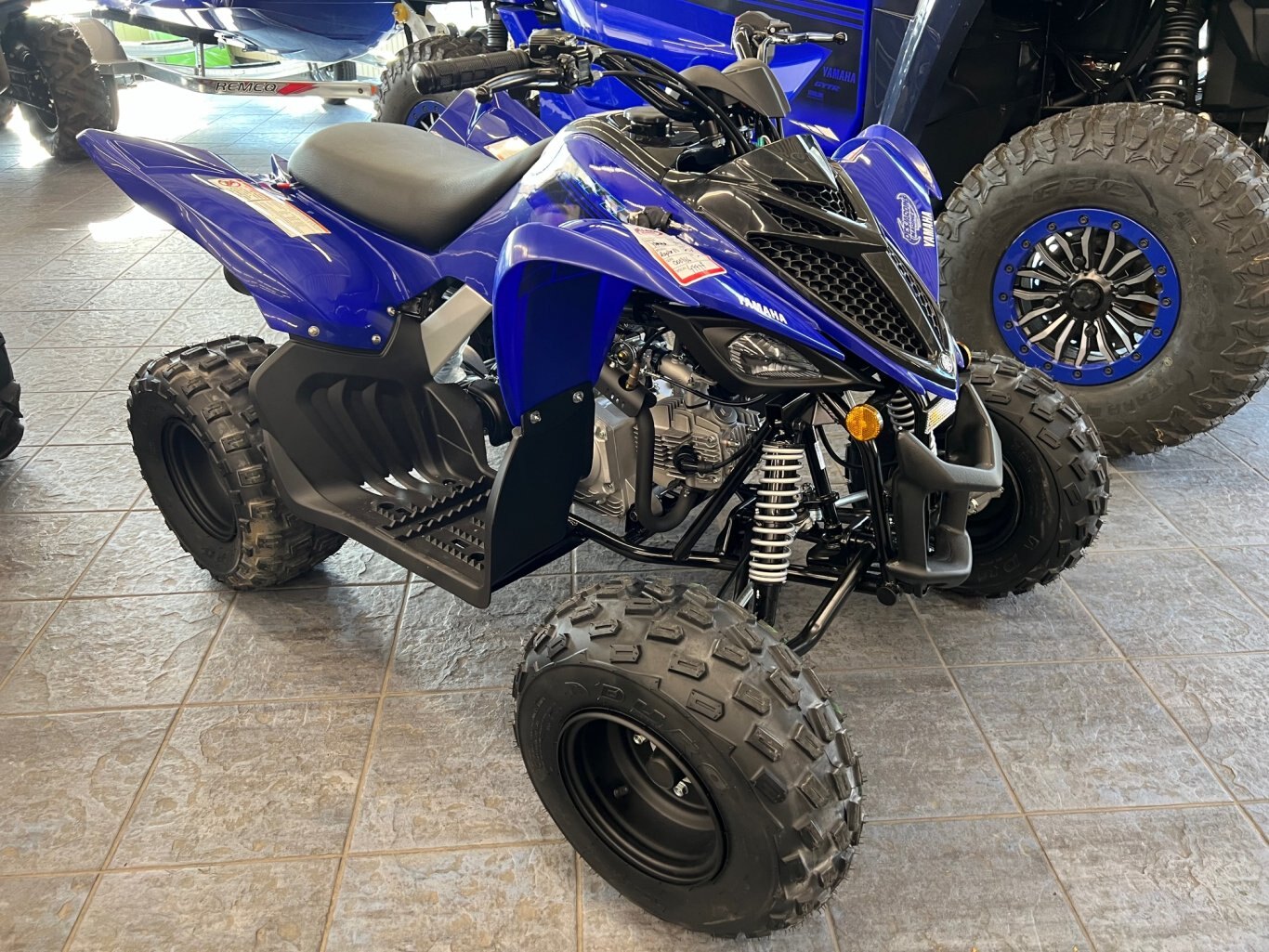 VTT Enfants/Ados Yamaha Raptor 110 2025 Bleu Modèle Sport un beau cadeau des fêtes!