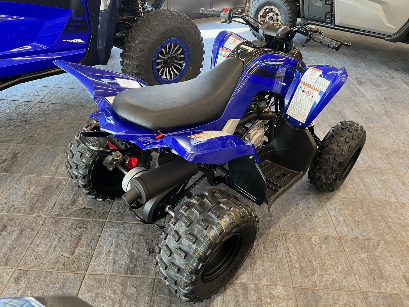 VTT Enfants/Ados Yamaha Raptor 110 2025 Bleu Modèle Sport un beau cadeau des fêtes!