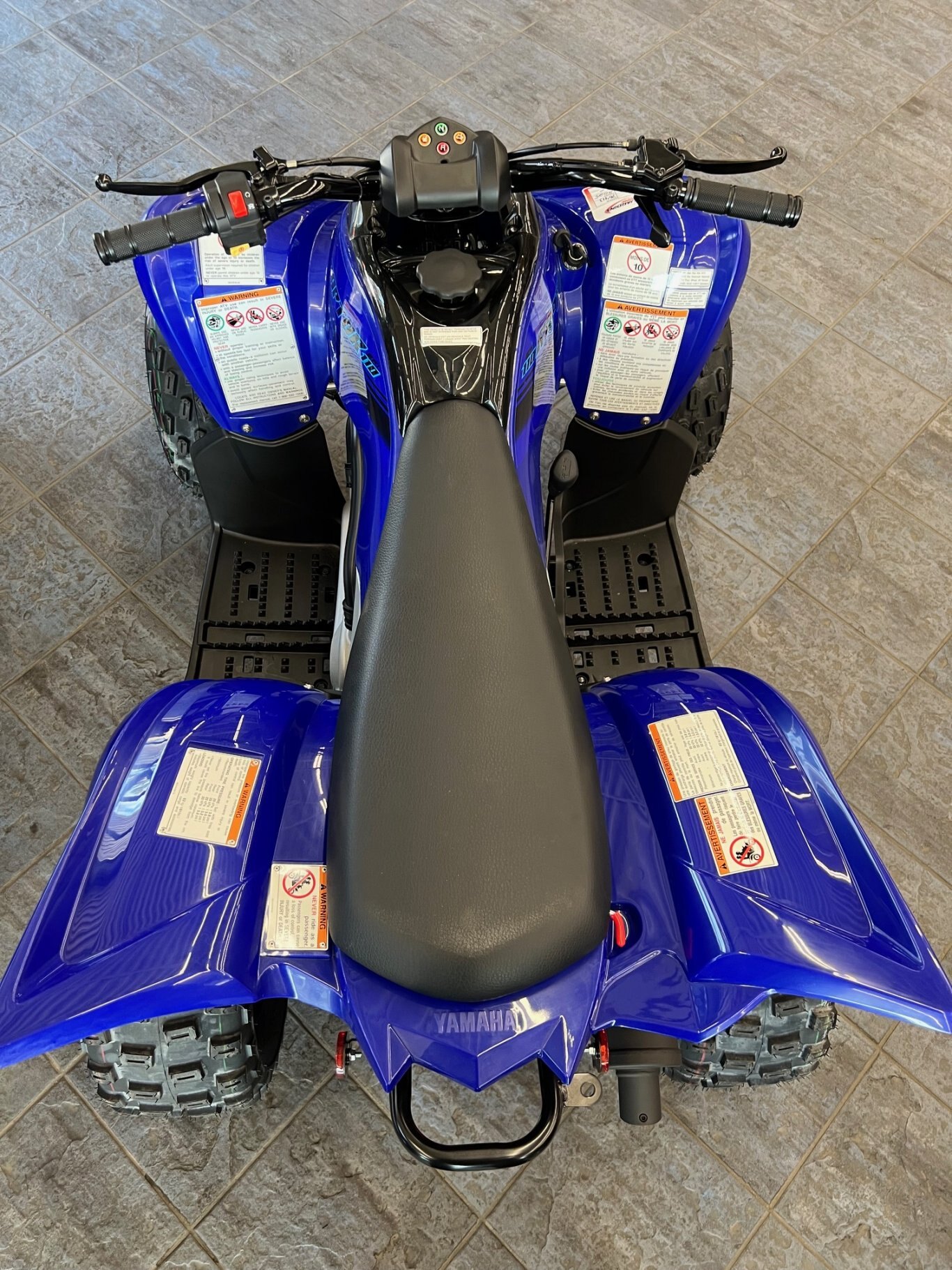 VTT Enfants/Ados Yamaha Raptor 110 2025 Bleu Modèle Sport un beau cadeau des fêtes!