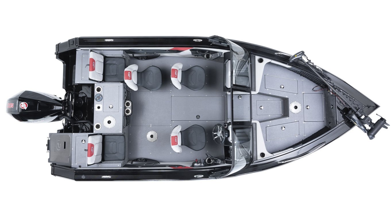 2025 Princecraft Platinum 190 Gris métallisé platine (accent bleu)