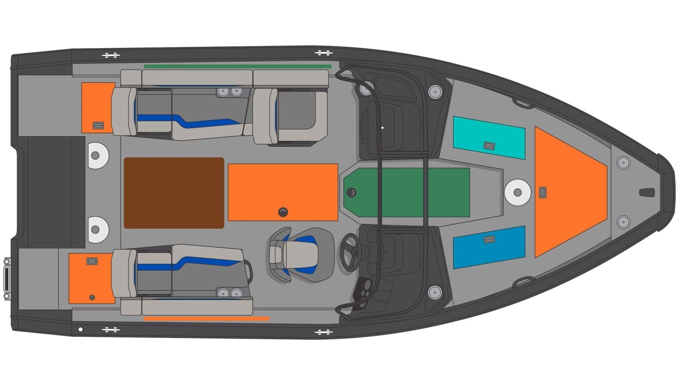 2025 Princecraft Sport 188 Blue (blue accent)