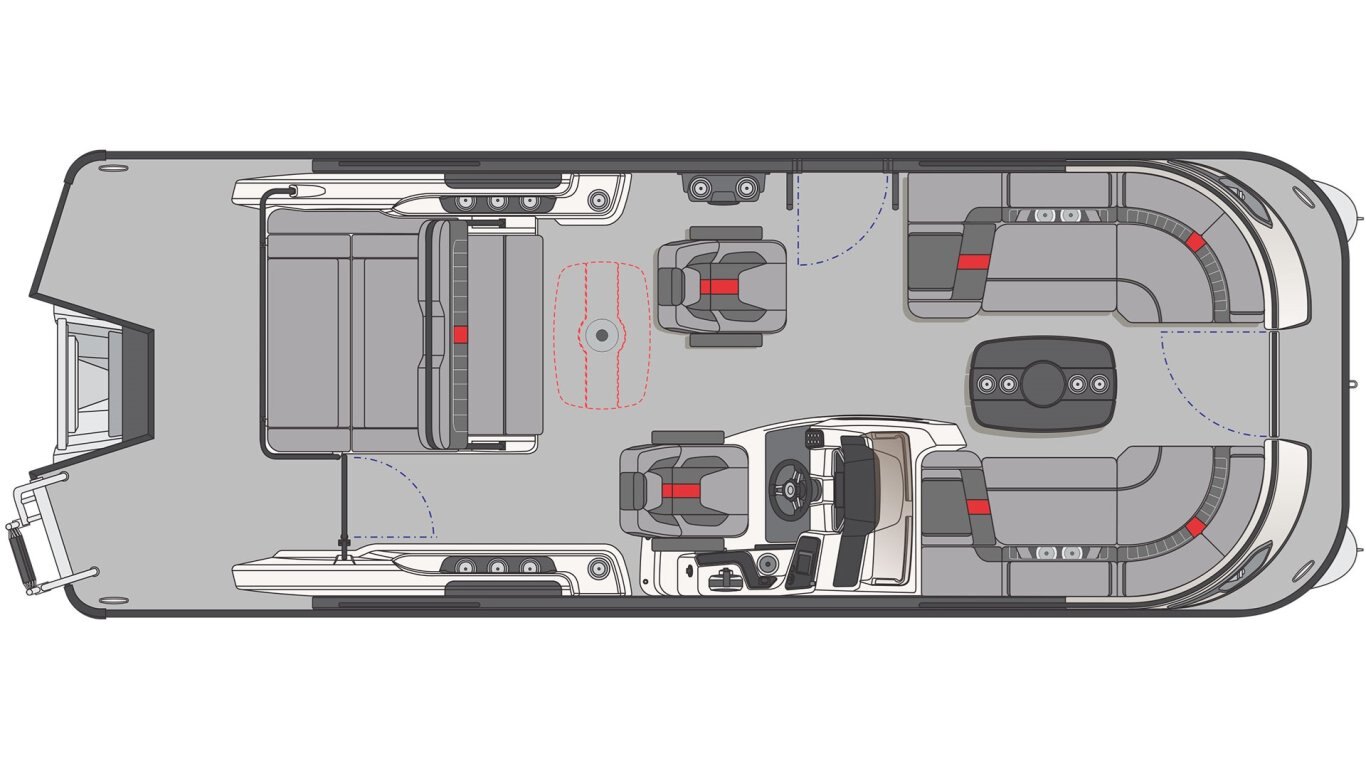 2025 Princecraft Vogue 23 RL Laguna blue metallic Platinum Edition