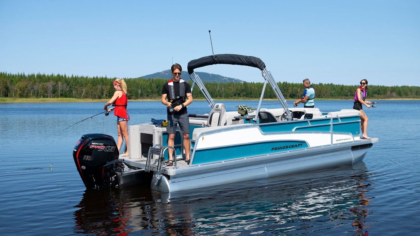 2025 Princecraft Sportfisher 23 2RS Miami harbour Nautical Blue Edition