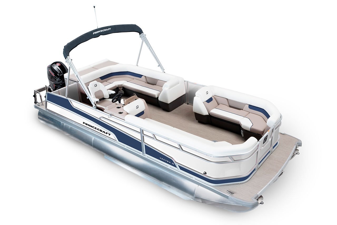 2025 Princecraft Vectra 23 L Pearl grey Nautical Blue Edition