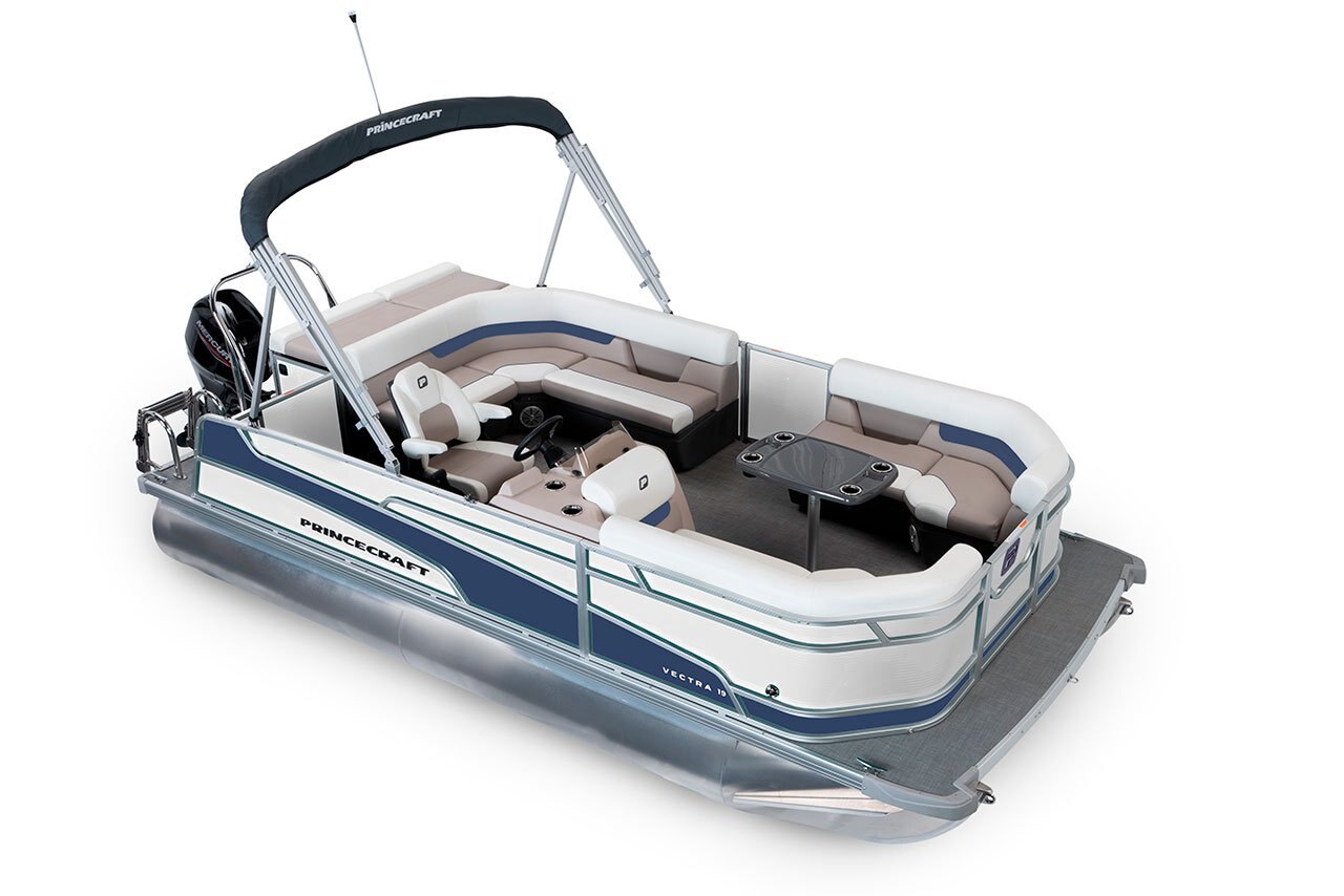 2025 Princecraft Vectra 19 L Pearl grey Nautical Blue Edition